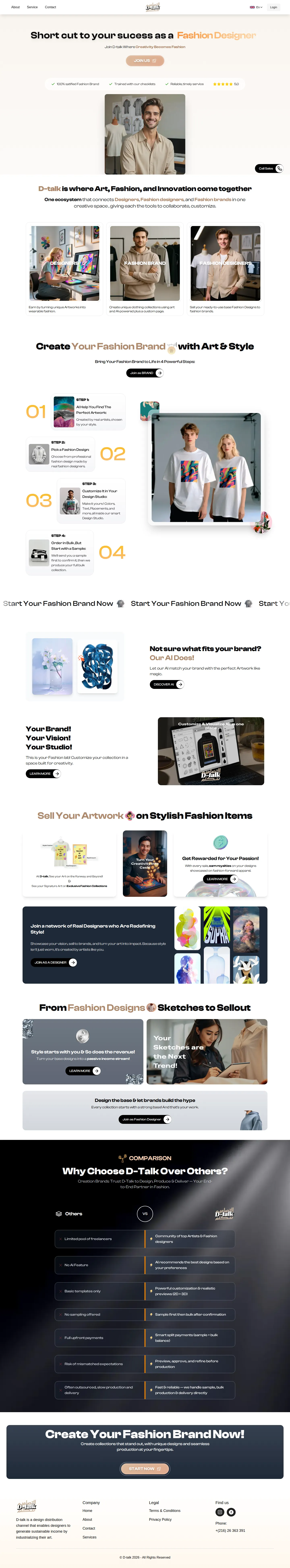 D-Talk Ecosystem - Full Landing Page
