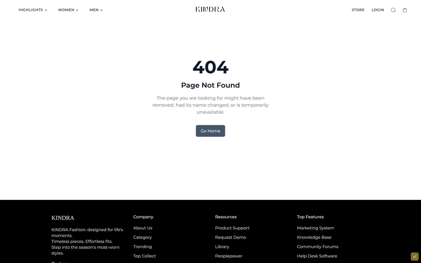 Kindra highlights and collections
